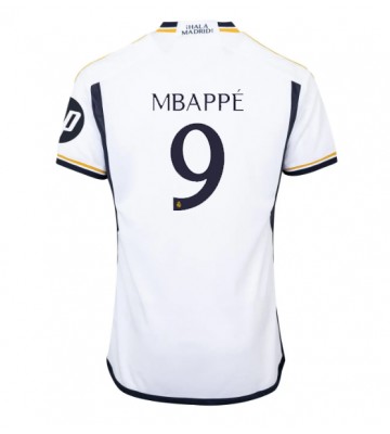 Real Madrid Kylian Mbappe #9 Replika Hjemmebanetrøje 2023-24 Kortærmet